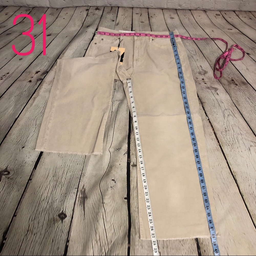 Anthropologie Oatmeal Corduroy Pants The Cords & Co Sofia - Picture 8 of 8